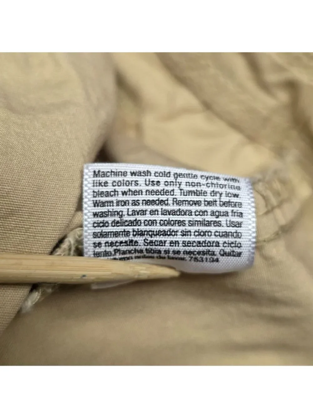 St. Johns Stretch Skort 12 Beige Cotton Utility Casual Granola Weekends Preppy